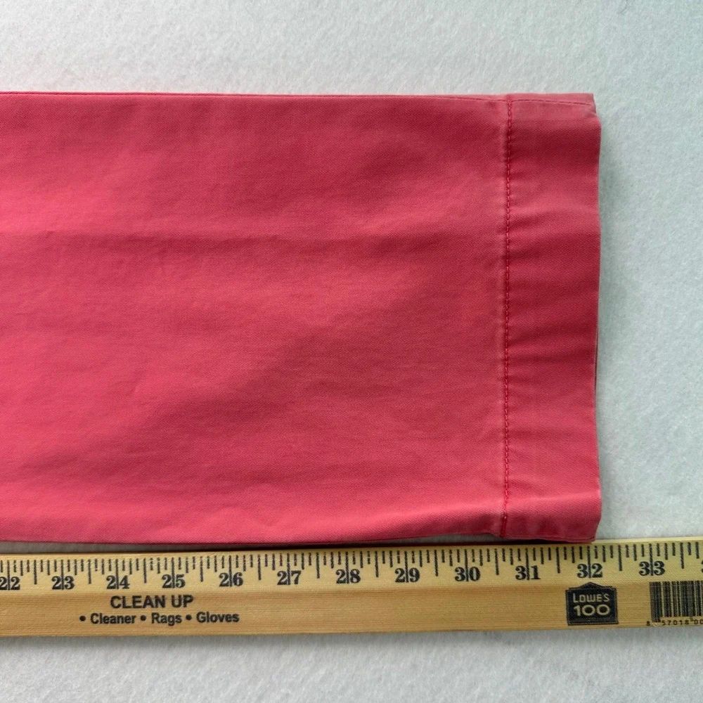 Polo Ralph Lauren Mens Stretch Straight Fit Chino Pants Salmon Pink 33x32 NEW